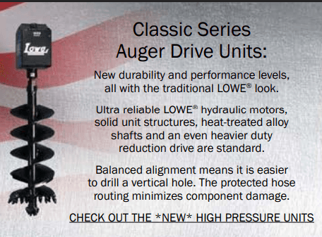 Lowe 1650CLH Auger